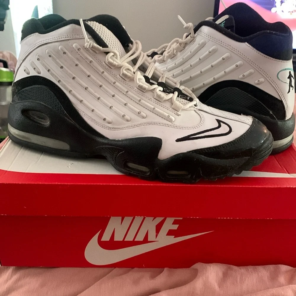 Nike Air Griffey Max 2 White Black Hyper Jade Men Size 14 442171-101 - Picture 1 of 6